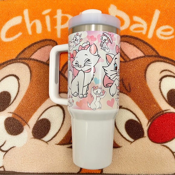 COPY - Disney Starbucks The Aristocats Marie 40 oz Tumbler/Water bottle/Mug wit… - Picture 4 of 4